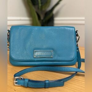 Marc by Marc Jacobs Teal Blue Leather Crossbody Bag